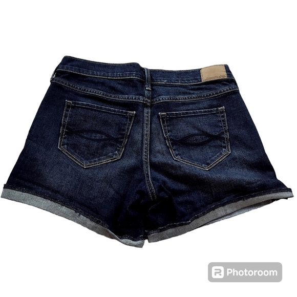 Abercrombie & Fitch Low Rise Denim Shorts sz 4 - Picture 2 of 7